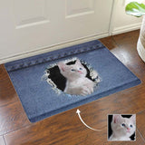 Custom Cat Face Doormat