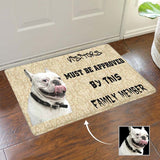 Custom Dog Face Doormat