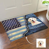 Custom Face Dog Stars Welcome Doormat