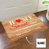 Custom Name Sweet Home Doormat