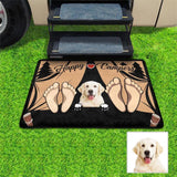 Custom Photo Feet Dog Doormat
