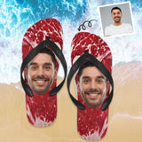 Custom Face Meat Flip Flops For Both Man And Woman Funny Gift For Vacation,Wedding Ideas For Guests
