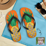 Custom Face Pineapple Flip Flops For both Men And Women Beach Souvenir Gift Applique Beach Life Gift For Boyfriend And Girlfriend