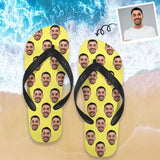 Custom Face Sample Flip Flops For Both Man And Woman Funny Gift For Vacation,Wedding Ideas For Guests