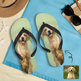 Custom Photo Pet Flip Flops For Both Man And Woman Funny Gift For Vacation,Wedding Ideas For Guests