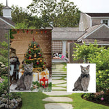 Custom Cat Photo Christmas Tree Garden Flag