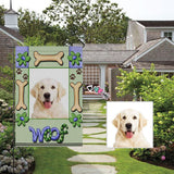 Custom Dog Face Woof Garden Flag