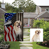 Custom Dog Photo Hand Garden Flag