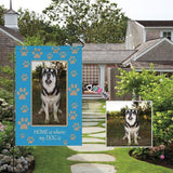 Custom Dog Photo Paw Garden Flag