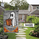 Custom Name Ghost Garden Flag