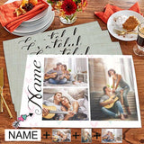 Custom Photo&Name Our Life Placemats