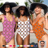 Personalized Multicolor Bathing Suits Custom Face Funny Bachelorette Swimsuit-Bride Women's Tank Top Bathing Swimsuit Bride Squad Bachelorette Party