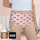 Custom Face&Name Panda Girl's Underwear Cotton Brief Panties