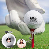 Custom Face Funny Kiss Golf Balls Fathers Day Golf Gift Golf Balls for Dad Personalized Funny Golf Balls Create Your Own Golf Balls