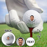 Custom Face&Text Golf Balls Golf Gift Golf Balls for Dad Personalized Funny Golf Balls Create Your Own Golf Balls