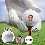 Custom Face&Text Golf Balls Fathers Day Golf Gift Golf Balls for Dad Personalized Funny Golf Balls Create Your Own Golf Balls