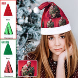 Custom Photo Coupe Personalized Sequin Christmas Santa Hat