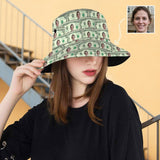 Custom Face Paper Money Seamless Unisex Bucket Boonie Hat