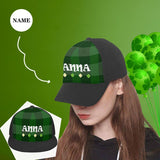 Custom Name Clover Green Hat Snapback Hat G
