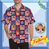 Custom Face Best Wish For Dad Men's All Over Print Hawaiian Shirt