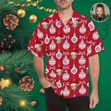 Hawaiian Shirts with Faces on Them Christmas Ball Personalized Aloha Shirt Birthday Anniversary Gift