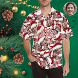 Custom Face Christmas For You Men's All Over Print Hawaiian Shirt