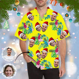 Custom Face Christmas Lover Men's All Over Print Hawaiian Shirt