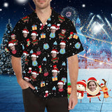 Custom Face Christmas Men's All Over Print Hawaiian Shirt