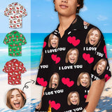 Custom Face Hawaiian Shirt Lover Custom Print Hawaiian Shirt Personalise Face Aloha Shirt Gift For Him