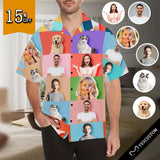 Custom Image Hawaiian Shirt with Photo The Whole Family Hawaiian Shirt with Face Custom Made Hawaiian Shirts for Him