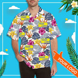 Custom Logo Hawaiian Shirts Seabed Custom All Over Print Hawaiian Shirt Personalized Photo Tropical Printing Aloha Shirt