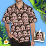 Hawaiian Shirts with Faces on Them Seamless My Lover Personalised Face Aloha Shirt Gift For Him