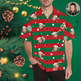 Hawaiian Shirts with Faces on Them Stripe Christmas Face Shirts Create Your Own Hawaiian Shirt for Him