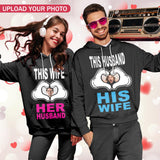 Custom Face Love Gesture Hoodie Designs Personalized Face Unisex Loose Hoodie Custom Hooded Pullover Top Plus Size for Him Her
