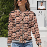 Custom Face Women's All Over Print Casual Jacket
