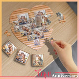 Custom Photo Darling Heart-Shaped Jigsaw Puzzle Best Indoor Gifts For Lover 75 Pieces