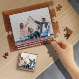Custom Photo Family Together Rectangle Jigsaw Puzzle
