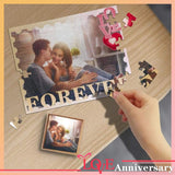Custom Photo Forever Love Rectangle Jigsaw Puzzle Best Indoor Gifts 110/500/1000 Pieces