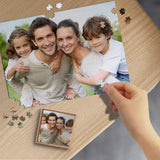 Custom Photo Happy Family Wooden Photo Puzzle 500/1000 Pieces
