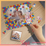 Custom Photo Love You Rectangle Jigsaw Puzzle Best Indoor Gifts 110 Pieces