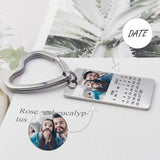 Custom Photo&Date Memory Keychain