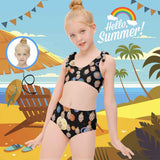 Custom Face Beautiful Planet Kid's Strap Swimsuit Design Your Own Face Gift