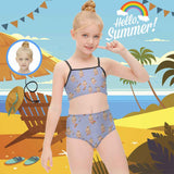 Custom Face Rainbow Kid's Slip Swimsuit Made for You Personalized Swimwear
