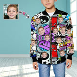 Custom Face Hand Painted Kid's All Over Print Bomber Jacket