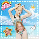 Custom Face Flowers And Fruits Kid's Swimsuit