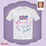 #6-15Y Custom Face Colorful Easter Kid's All Over Print T-shirt