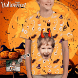 #6-15Y Custom Face Halloween Kid's All Over Print T-shirt