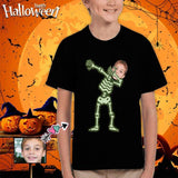 #6-15Y Custom Face Skeleton Kid's All Over Print T-shirt