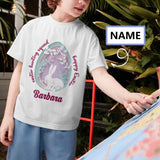 #6-15Y Custom Name Happy Easter Kid's All Over Print T-shirt