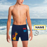 Custom Name Dragon Big Boys' Swimming Trunks Personalized Kids' Swim Shorts Children Swimwear